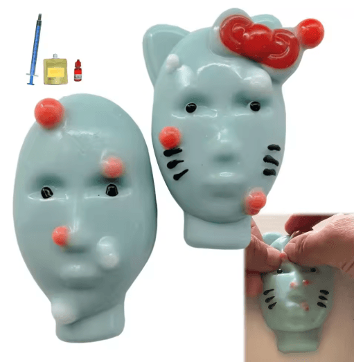 Reusable Pimple Popper Stress Relief Toy Funny Acne Decompression Fidget Gift Set