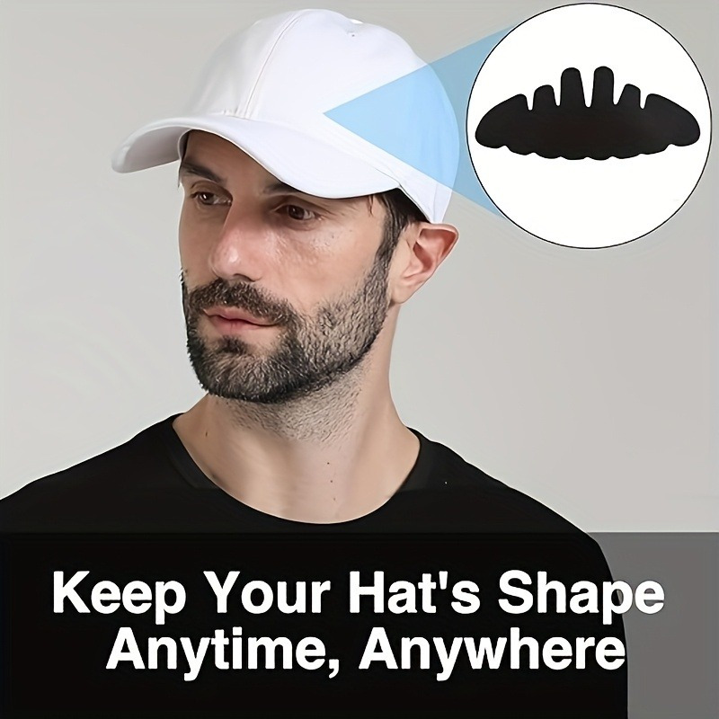 Outdoor Hard Hat Sweatband, Baseball Cap Sweat Liner Absorbent Pads Insert for Sports Caps, Wide Brim Knit.
