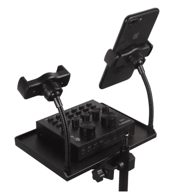 StreamBase Phone Stand Tray for Live Streaming and Photography Setup