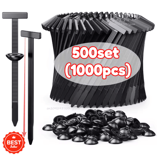 Self-Locking Universal Nylon Cable Ties with Buckle & Pin
