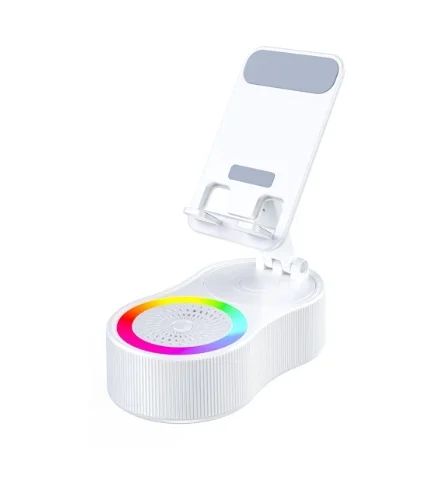 Ultimate All-in-One Bluetooth Speaker Phone & Tablet Stand with LED Light