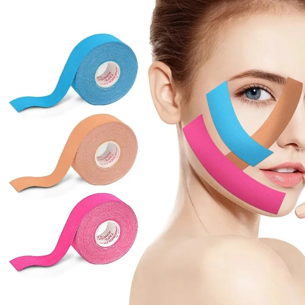 Facial Kinesiology Tape for Face and Neck Lifting