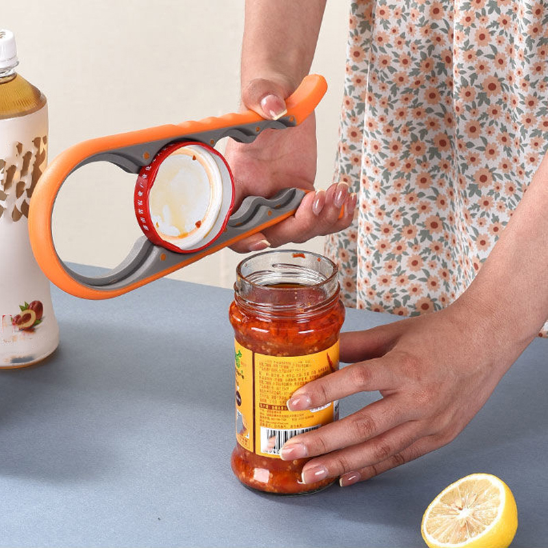 Multifunctional Jar Opener, Bottle and Can Gripper for Easy Lid Opening