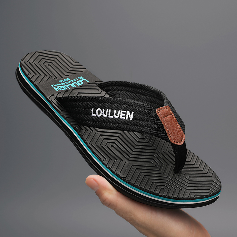 Men's Super Comfortable New Flip Flops, Cool Classic Summer Slippers, Fashionable Beach Shoes, Perfect for Men's Outdoor