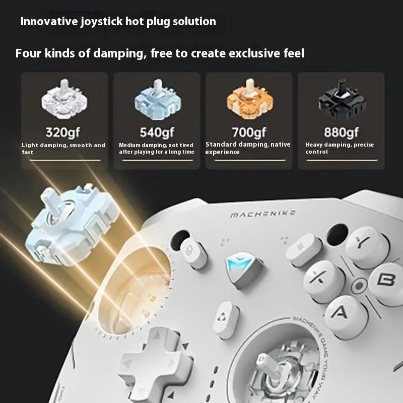 Machenike G5 Pro V2 Wireless Gaming Controller – Three-Mode Gamepad with Hall Effect Joysticks, Hot-Swap Triggers & Vibr