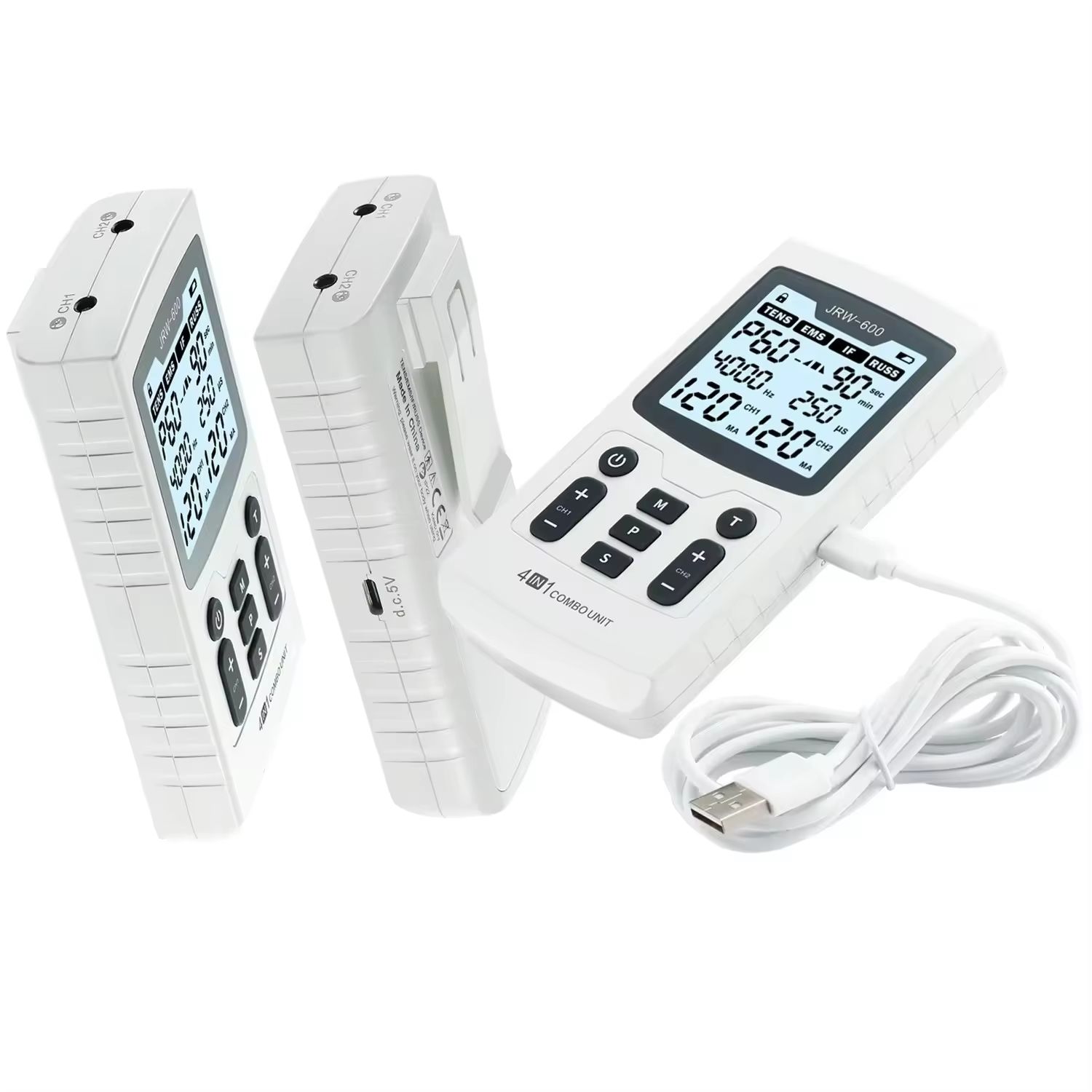 4-in-1 Electric Muscle Stimulator Physiotherapy Device – Advanced EMS TENS Machine for Pain Relief and Recovery