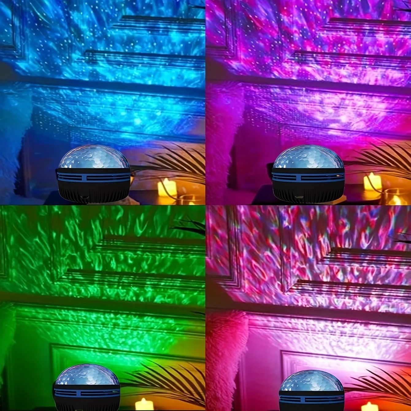 Star Galaxy Water Wave Projector Night Light for Bedroom and Room Decoration