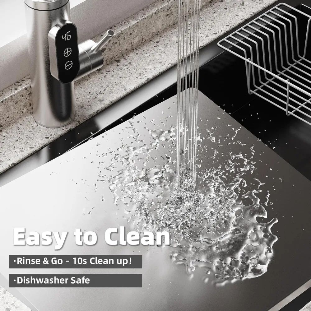 Stainless Steel Kitchen Cutting Board Pro – Hygienic, Durable & Non-Slip Food Prep Surface