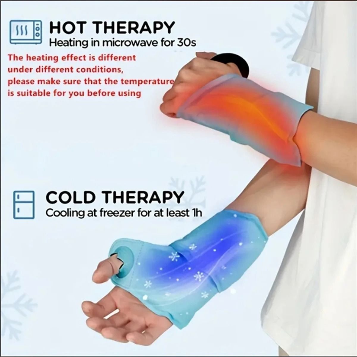 Wrist Ice Pack Wrap – Professional Gel Cold Pack for Carpal Tunnel & Injury Recovery – Compression Relief Sleeve