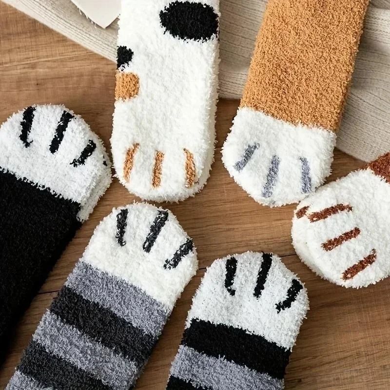 Womens Fuzzy Winter Socks Soft Cozy Microfiber House and Sleeping Socks