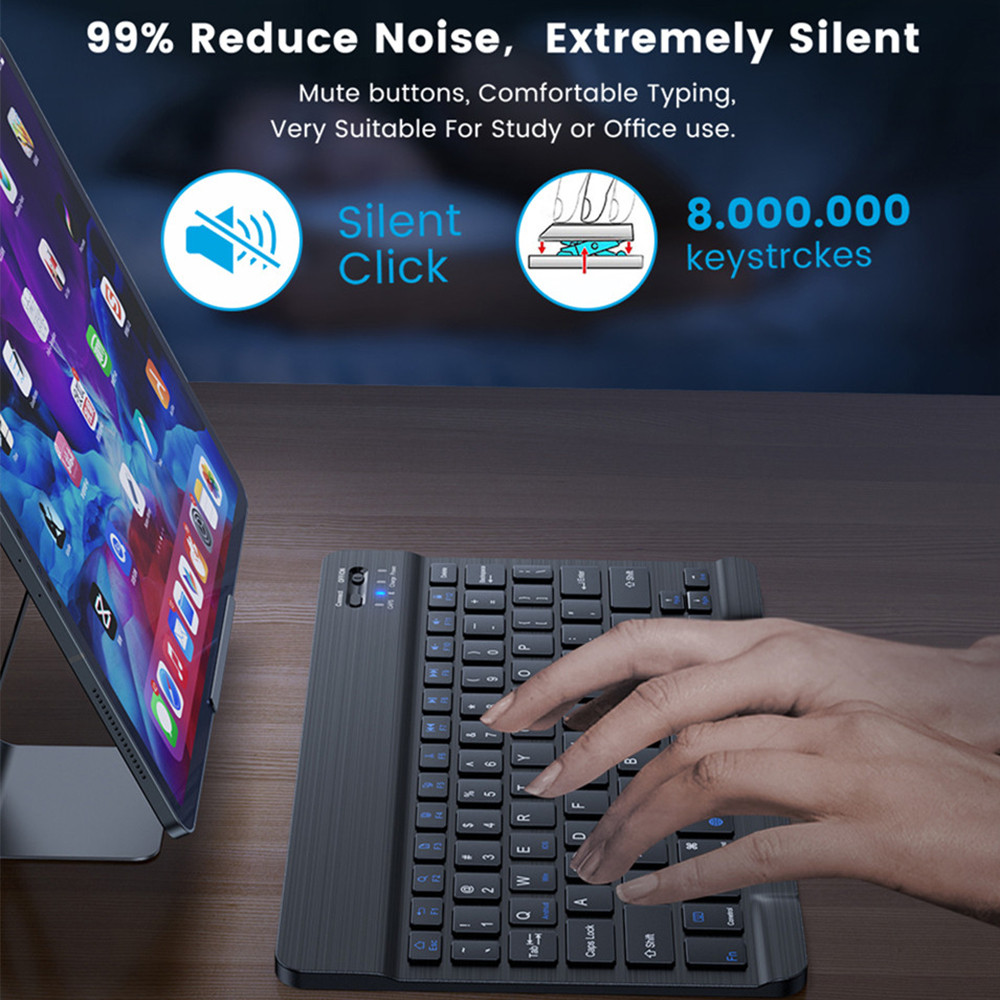 Wireless Bluetooth Keyboard and Mouse for IOS Android Windows Tablets, Compatible with all type of PC