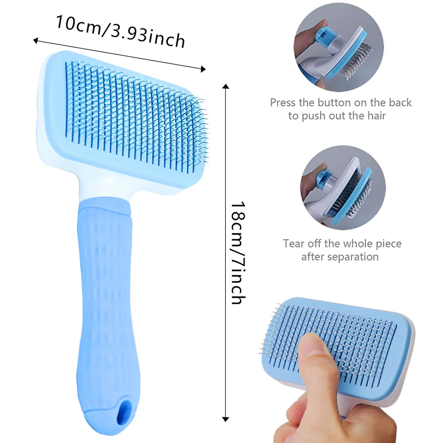 Pet Hair Remover Grooming Brush Comb