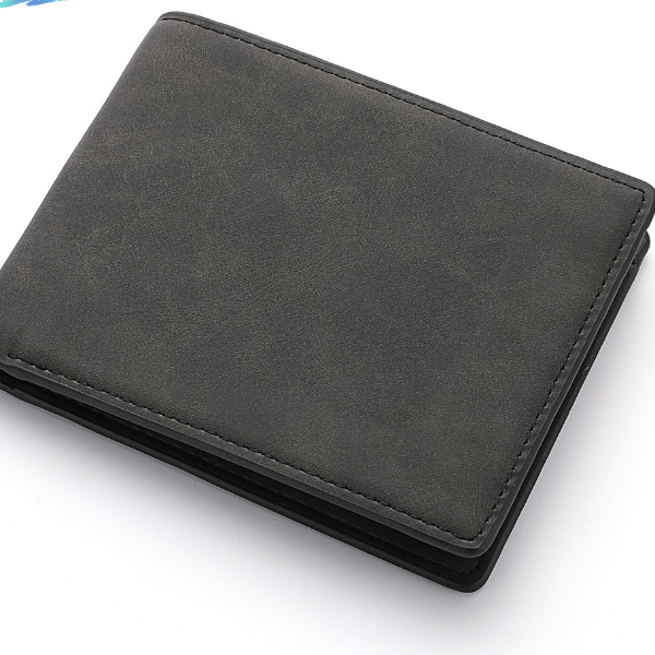 Men's Soft Leather Zipper Wallet with Dollar Clip