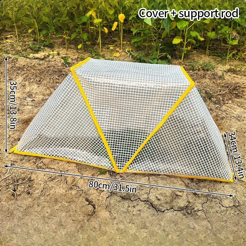 Winter Plant Warm Covers, Pop Up Mini Greenhouse With Zipper, Garden Tent Freeze Protection, Humidity Domes, Garden