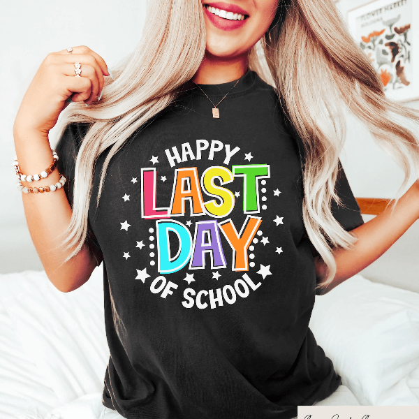 Happy Last Day of School Teacher Shirt End of School Year Summer Break Tee