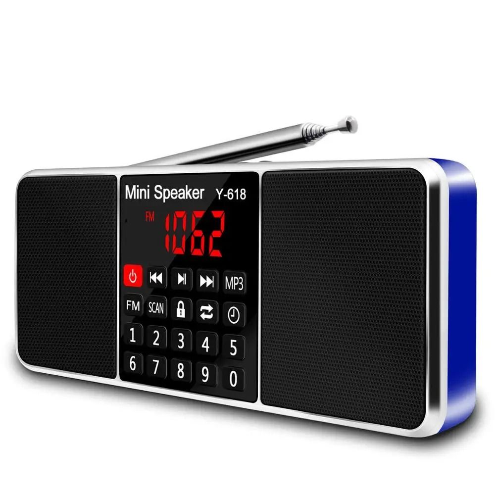 Lefon Digital FM Radio Receiver with MP3 Player and LED Display