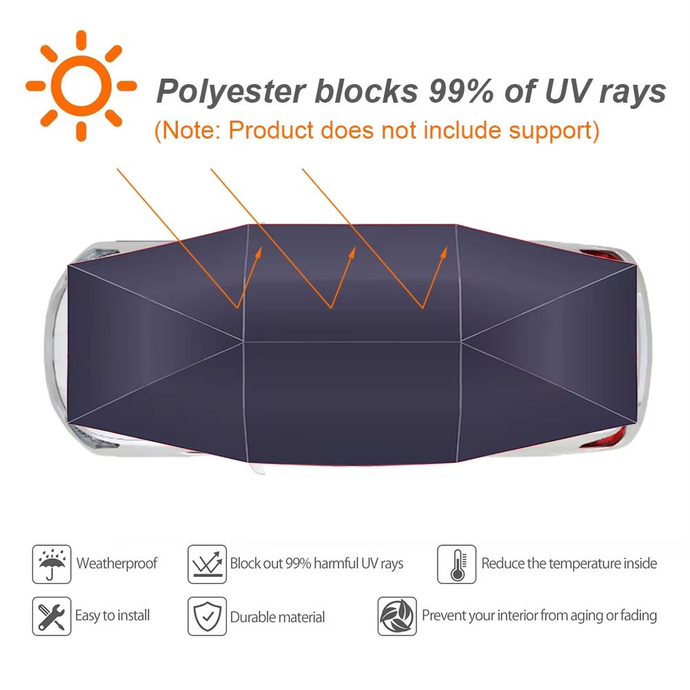 AutoShield Foldable Waterproof Car Umbrella & Portable Carport Shelter