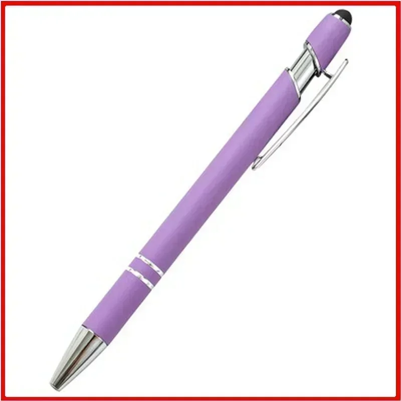 Customized Logo Ballpoint Pen, Personalized Stylus Touch Pen, Engrave Text Metal Pen, Office, School Stationery Supplies