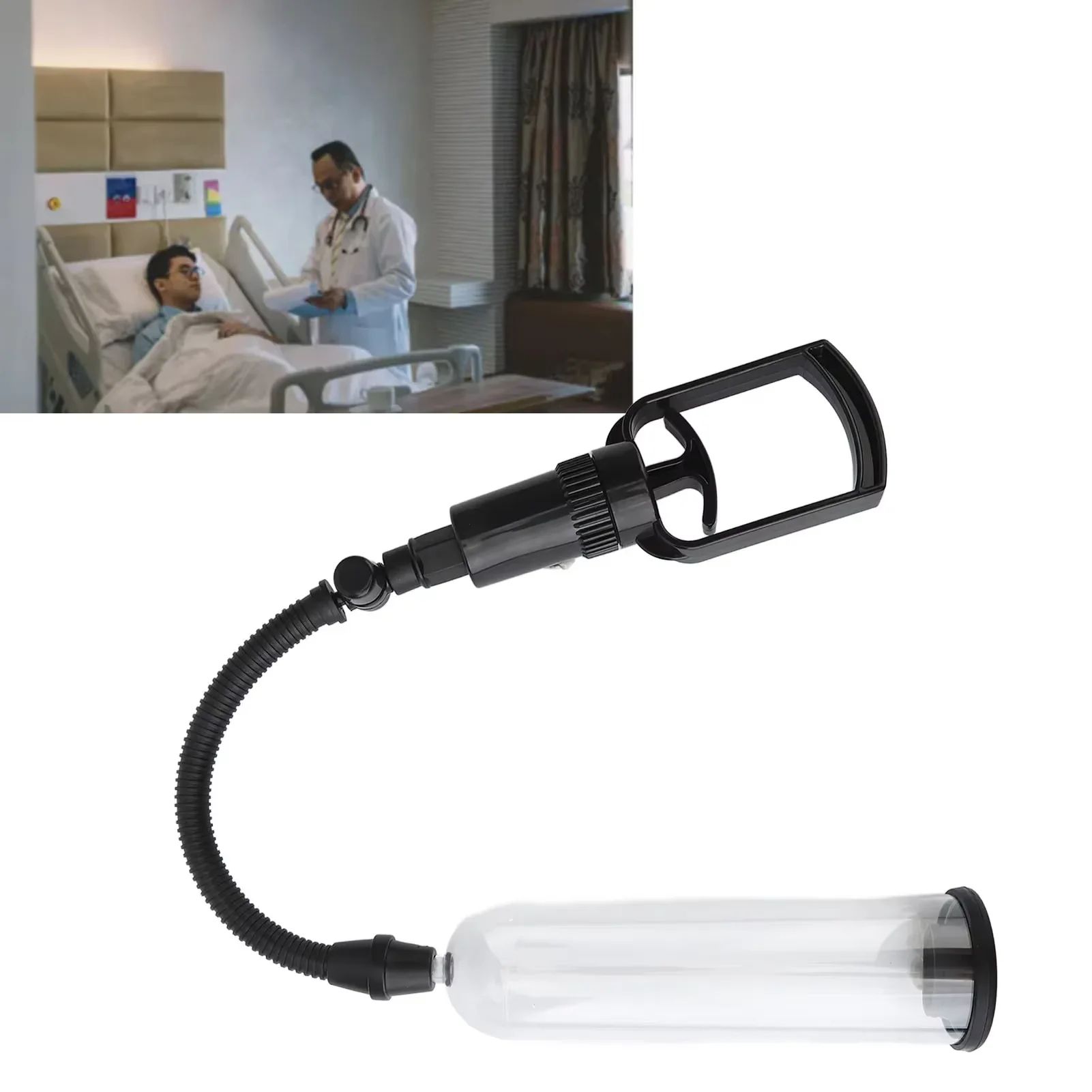 Manual Vacuum Pump Trainer for Men – Adjustable Air Pump Exerciser for Performance & Confidence