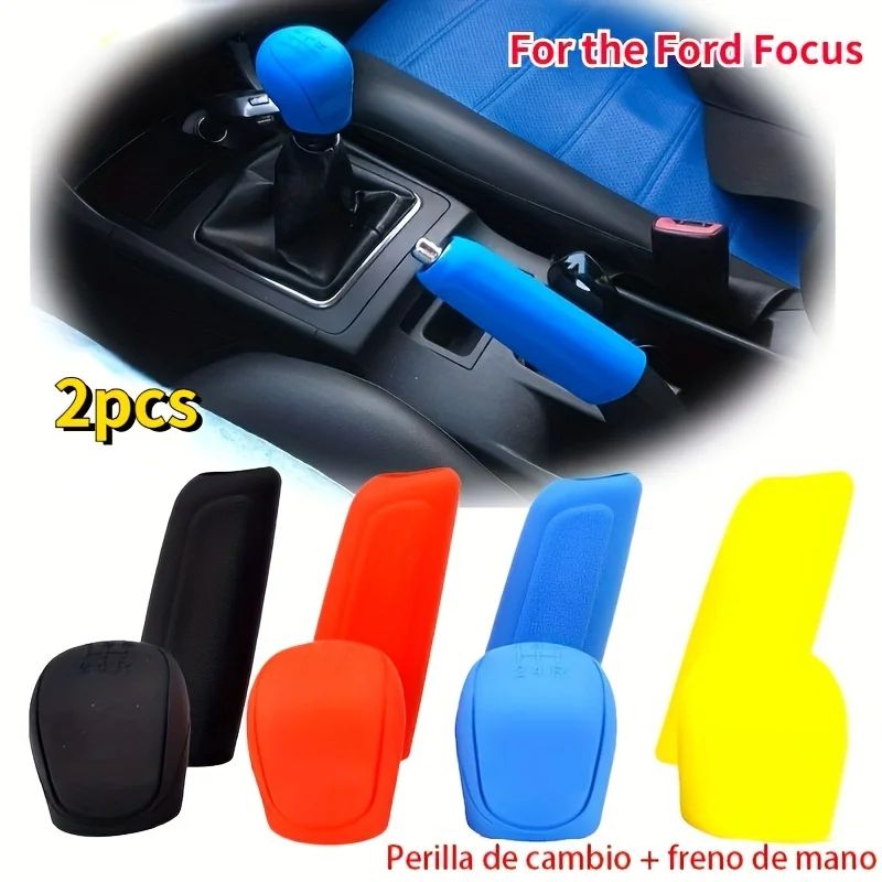 Universal Car Gear Shift & Handbrake Cover Set (2PCS) - Anti-Slip, Wear-Resistant Grip Sleeves