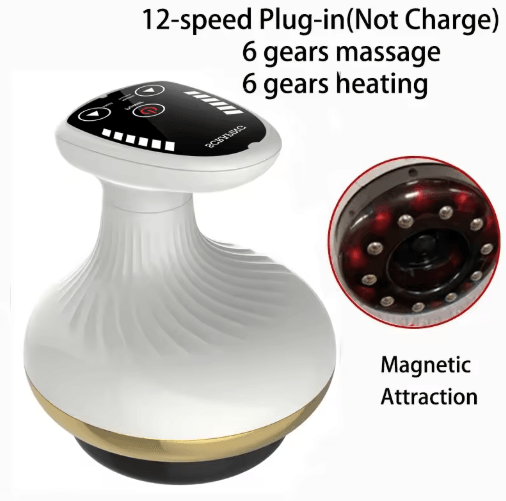 Electric Meridian Massage Brush for Body Dredging, Cupping & Scraping