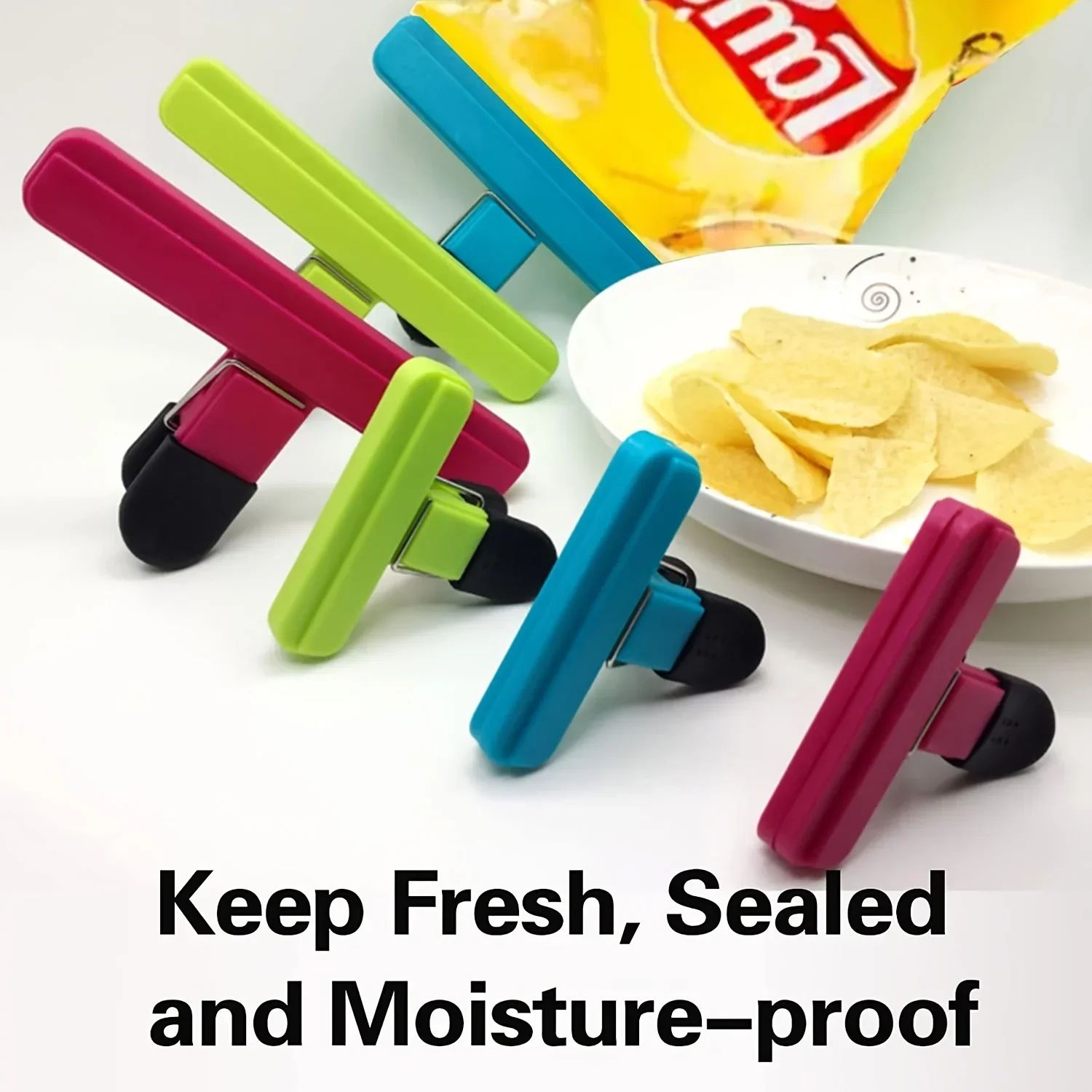 Heavy Duty Reusable Food Bag Clips Set