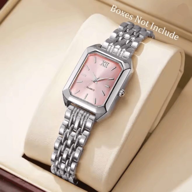 Rectangle Womens Quartz Watch Elegant Luxury Analog Style