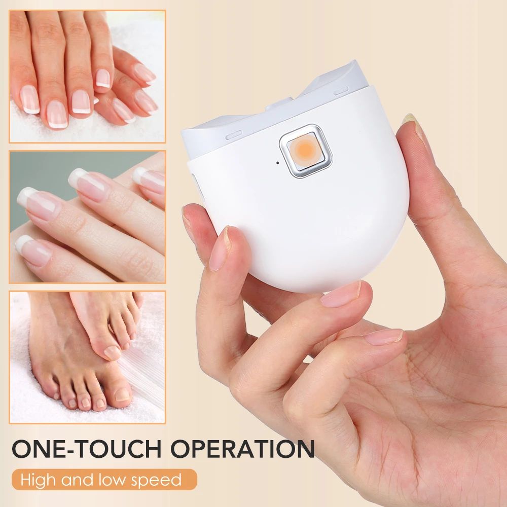 Electric Nail Clipper Automatic Nail Trimmer Safe Rechargeable Manicure Tool