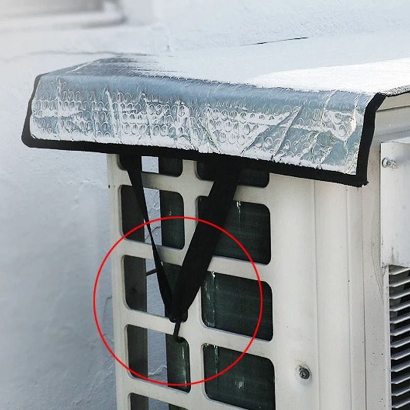 Rainproof Temperature Reducing Air Conditioning Cover Waterproof Sun Proof Heat Insulating Top Protective Cover