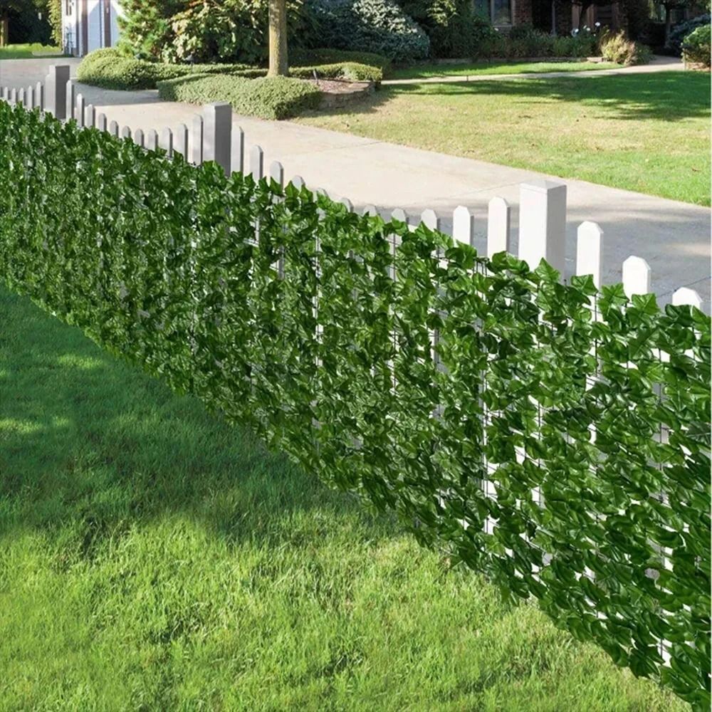 Artificial Ivy Hedge Privacy Fence Panels for Home and Garden