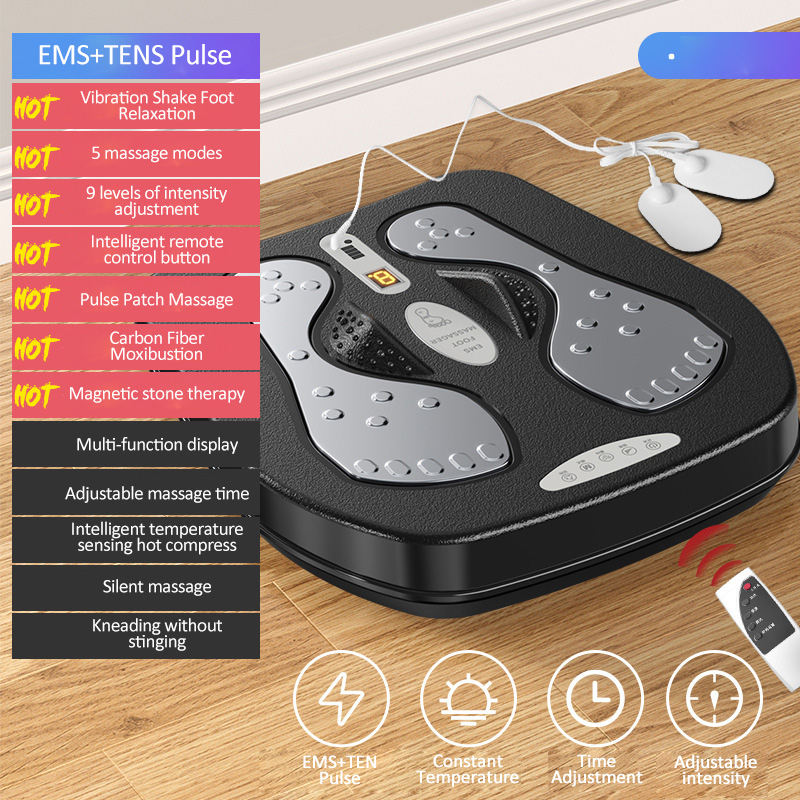 Vibration Foot & Leg Trainer with Heat, Boost Circulation & Relieve Stress