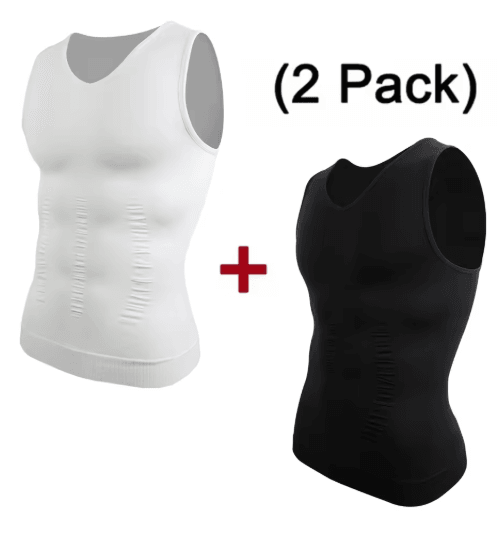 Compression Slimming V-Neck Shapewear Tank Tummy Control Muscle Base Layer