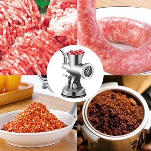 Heavy-Duty Manual Meat Grinder – 304 Stainless Steel, Multi-Function Sausage Stuffer & Coffee Grinder for Home Use