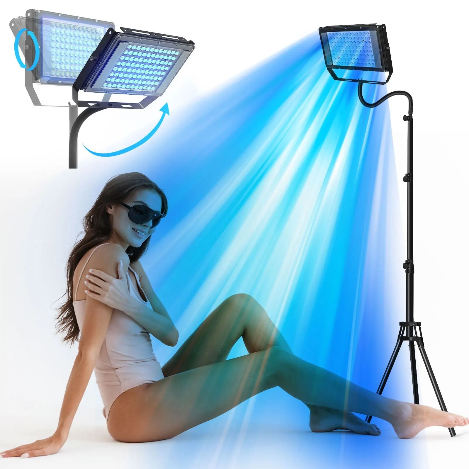 Ultraviolet Tanning Lamp 50W Tripod Solarium Lamp for Body