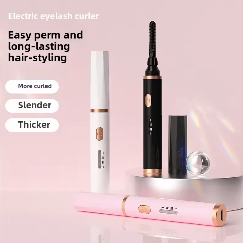 Portable Electric Eyelash Curler | USB Rechargeable Heated Beauty Tool for Long-Lasting Lash Styling