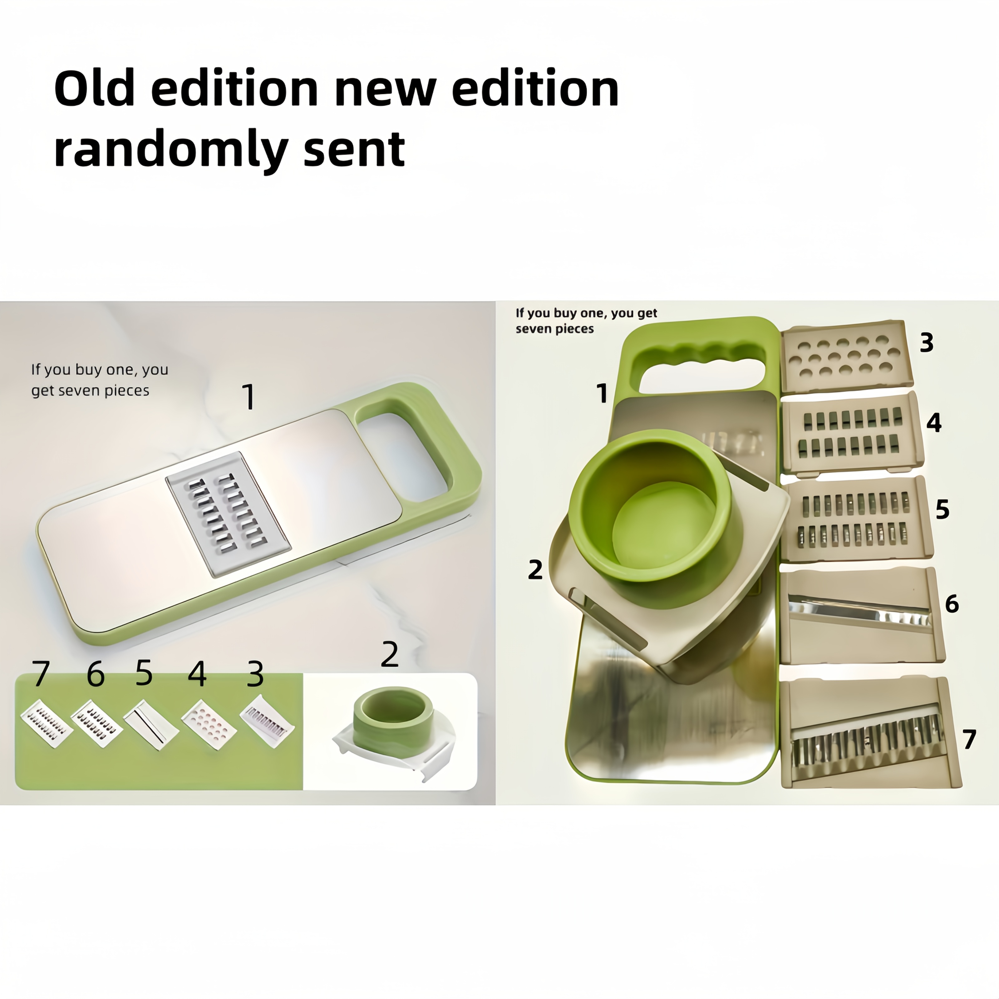 Multifunctional Vegetable Slicer and Grater Set Interchangeable Blades Manual Kitchen Tool