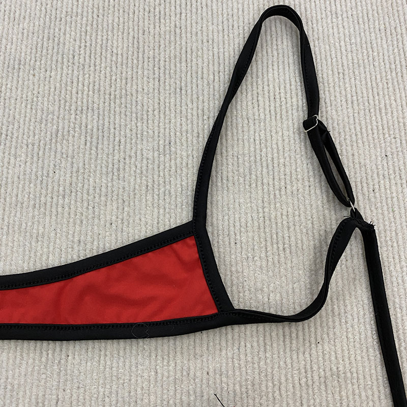 Aesthetic Spice Girl Beach Swimsuit, Backless Simple Summer Split Bikini