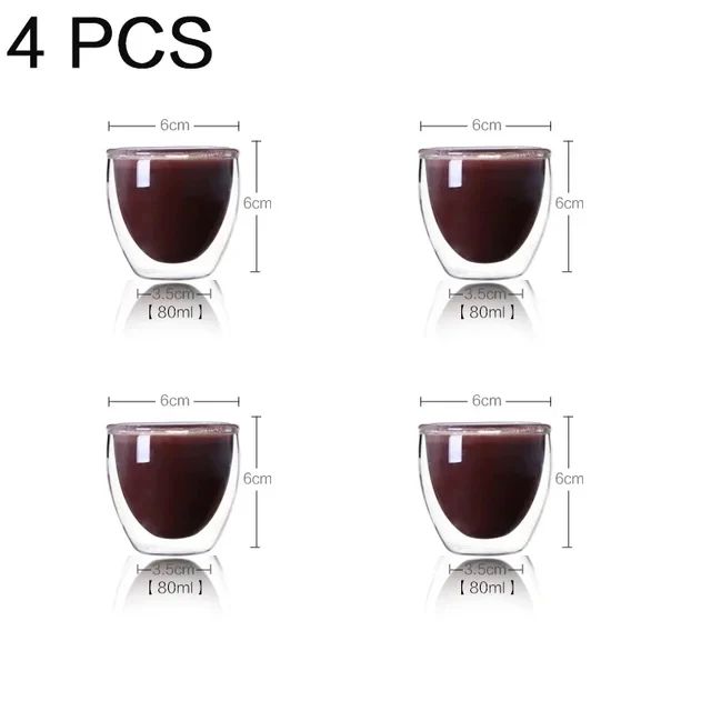 Double Wall Glass Coffee Tea Cup