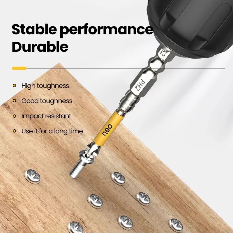 Non Slip PH2 Magnetic Batch Bit Cross Screwdriver Set