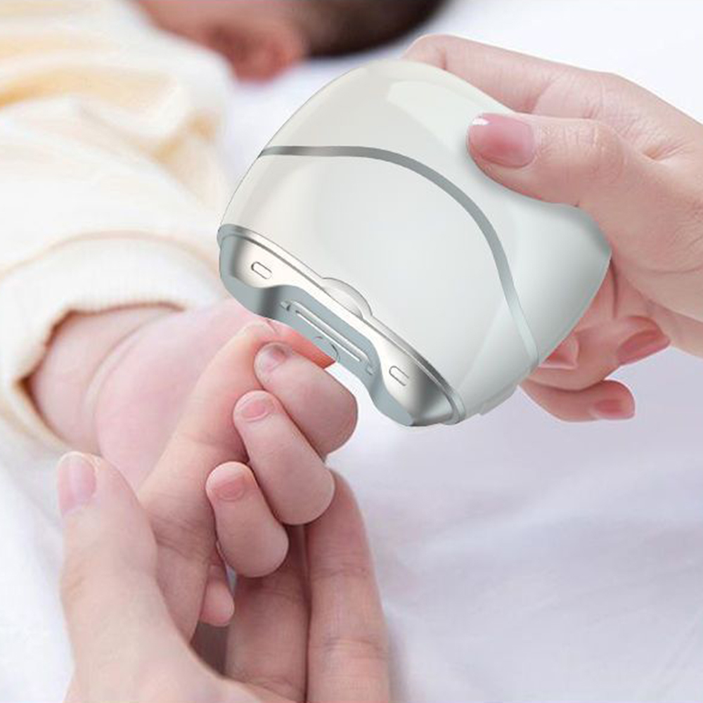 Electric Automatic Nail Clipper with LED Light Safe Baby and Adult Trimmer