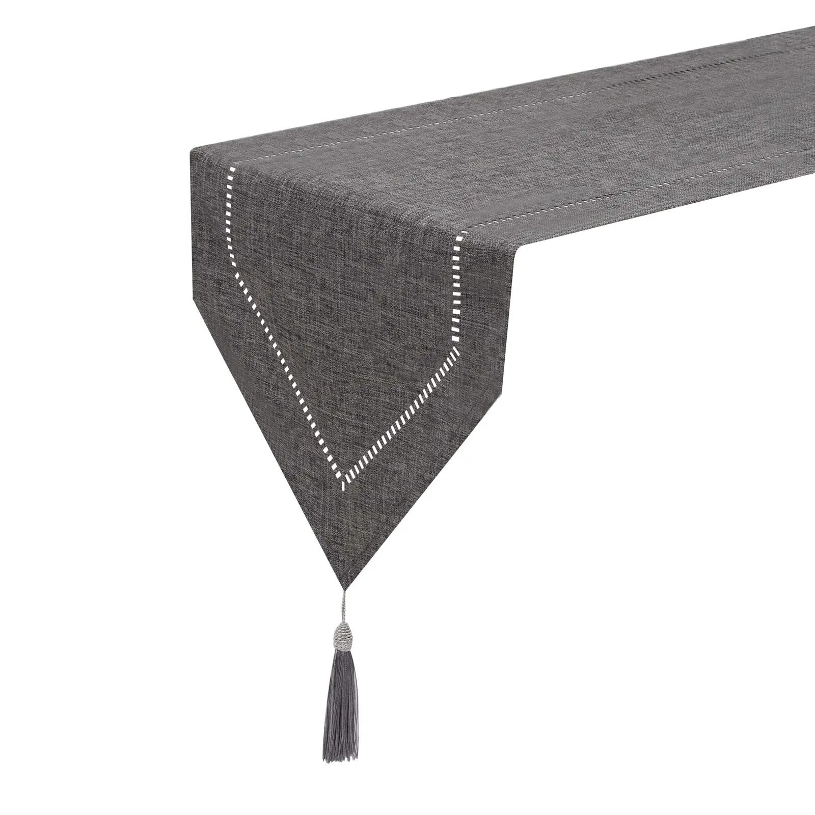 Modern Linen Table Runner Solid Color Dining Table Decor