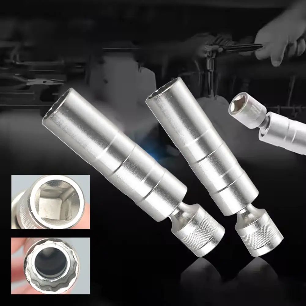 ProMag Magnetic Spark Plug Socket Wrench - 14mm & 16mm Automotive Spark Plug Removal Tool