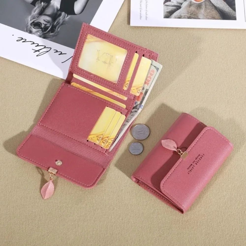Korean Style Tri Fold Small Wallet for Women