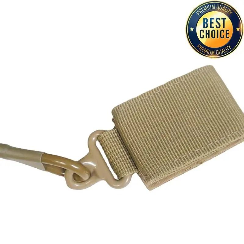 Tactical Anti Lost Elastic Lanyard Rope Spring Safety Strap