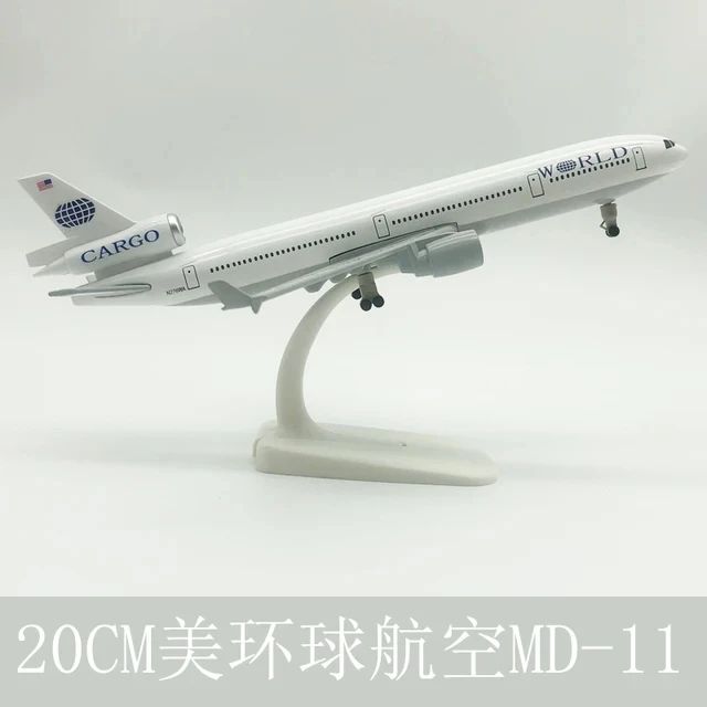Alloy MD11 Airplane Model with Landing Gear Display