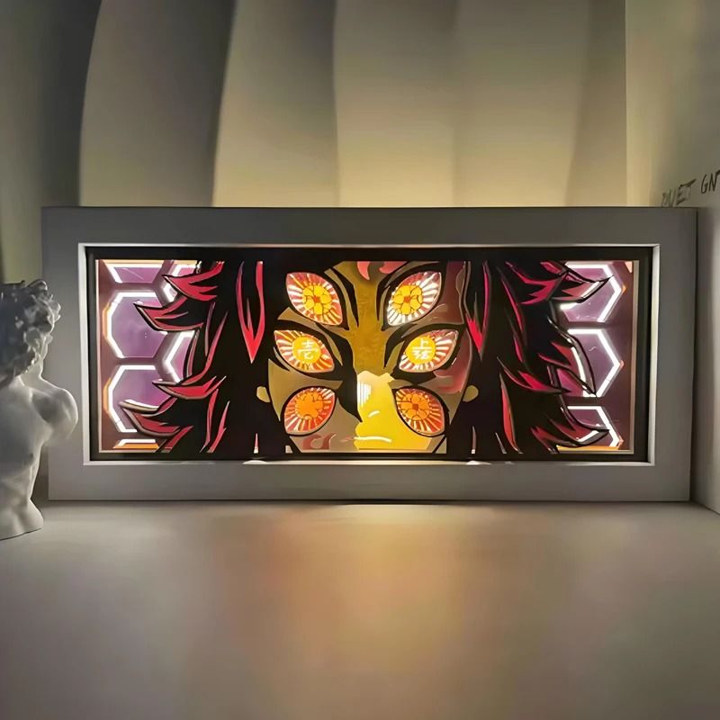 Demon Slayer Tanjiro 3D LED Anime Light Box Night Light