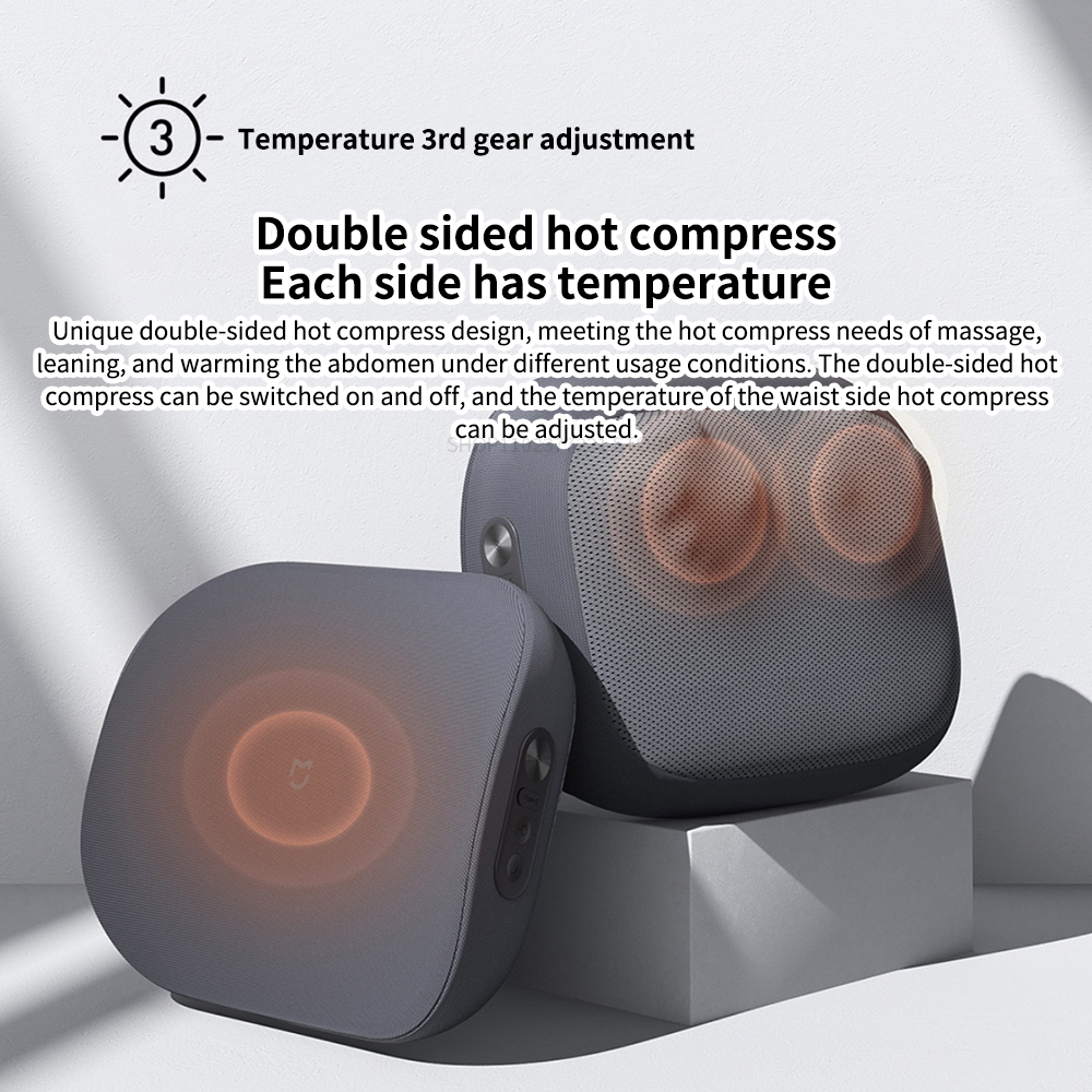 Smart Waist Massager with Hot Compress, Back & Shoulder Massager, Adjustable Heat, APP-Controlled