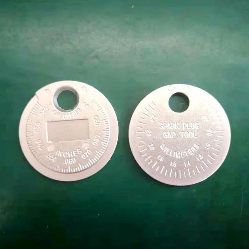 Coin Style Spark Plug Gap Gauge Measuring Tool