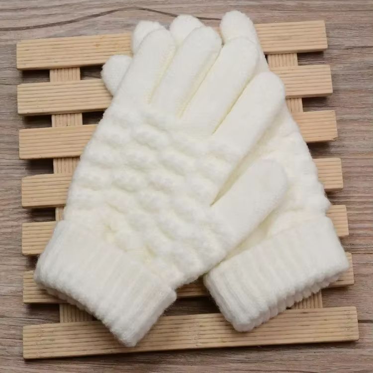 CozyTouch Winter Touch Screen Gloves – Unisex Warm Knit Full-Finger Mittens