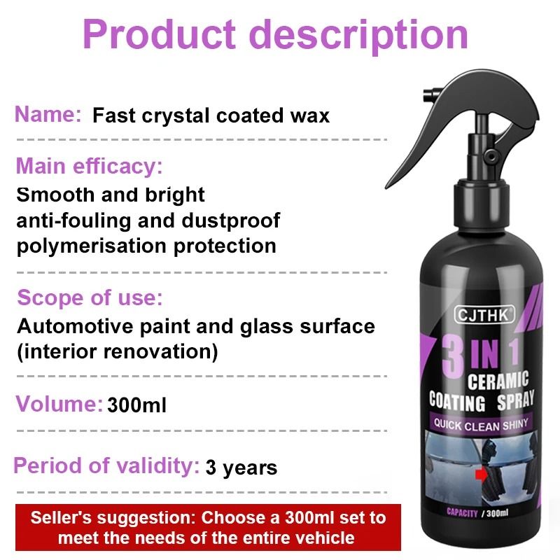 3-In-1 Car Ceramic Nano Coating Liquid